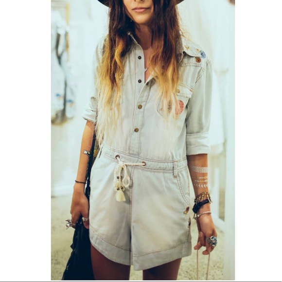 Spell Route 66 Jumpsuit Chambray - Picture 2 of 16